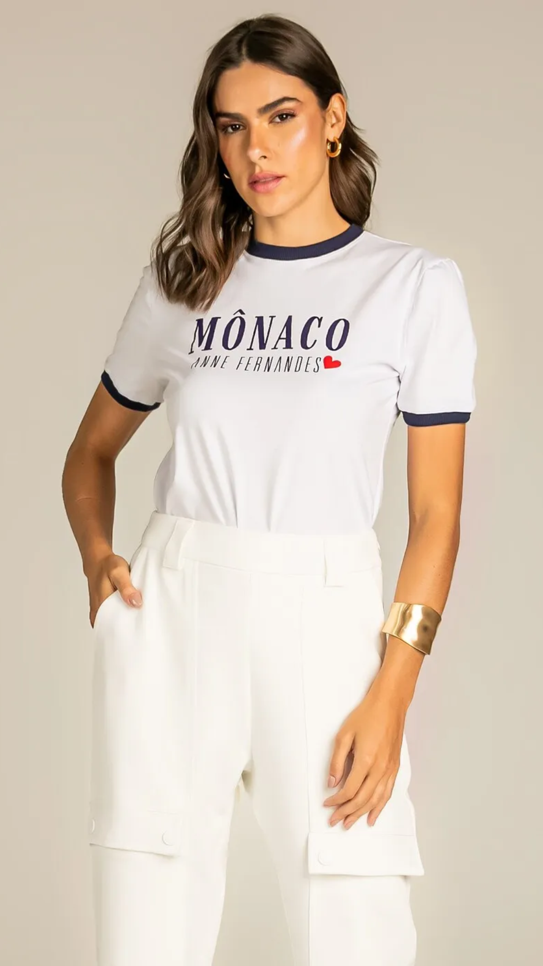 T-Shirt Monaco Branco