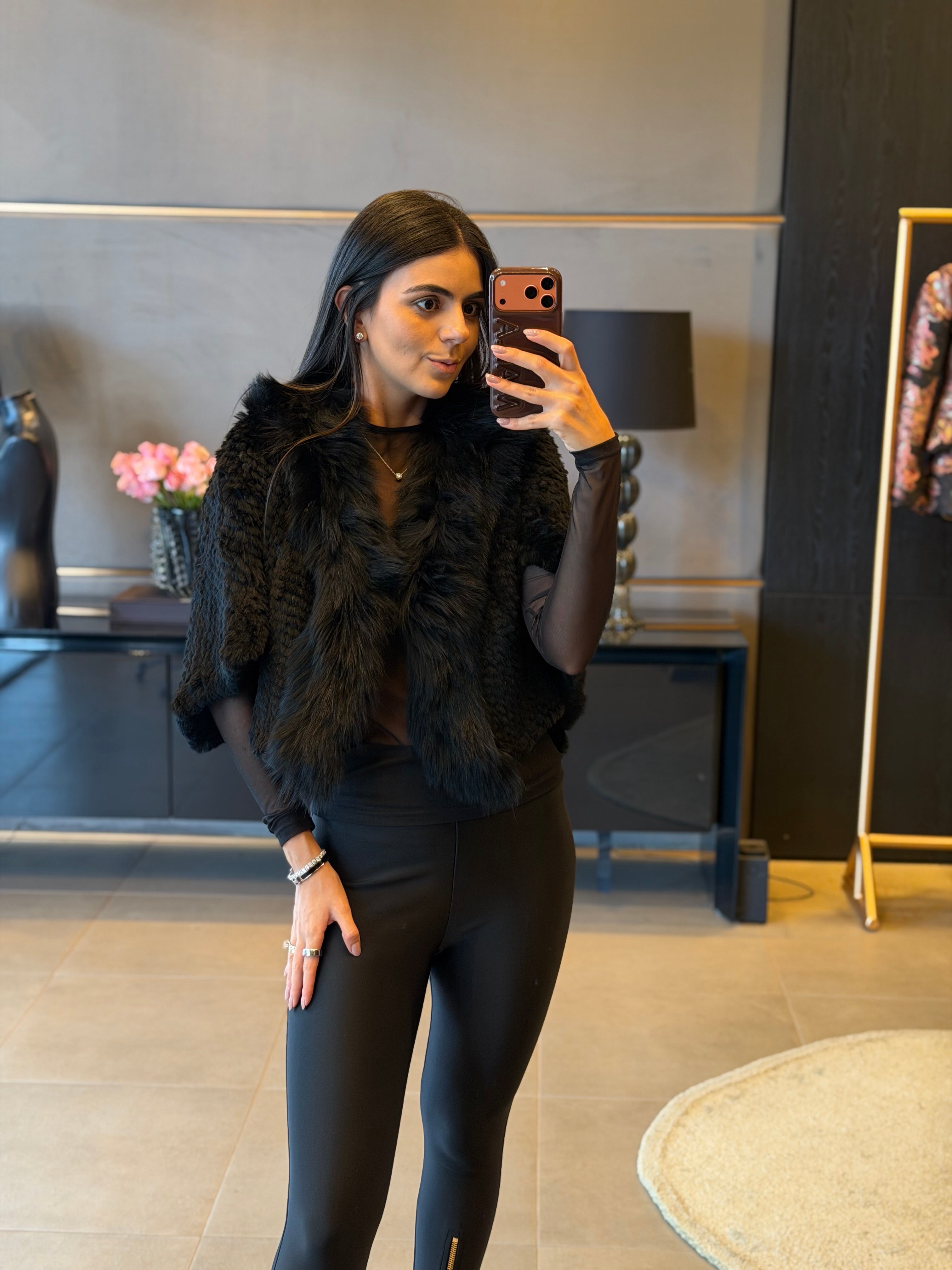 Pelerine Coelho Gola Black