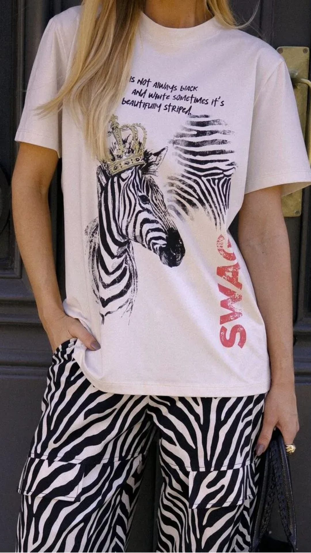 T-shirt Zebra Oversized