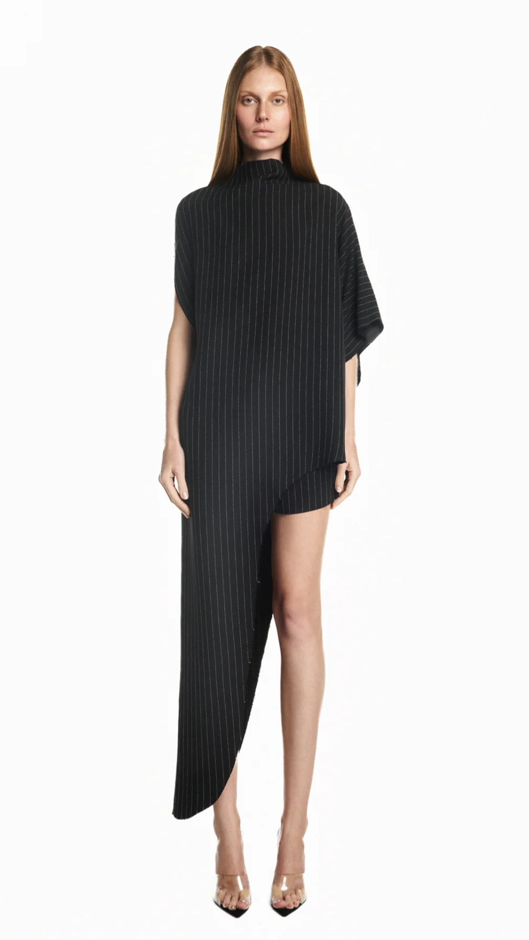 Blusa Kaftan Assimétrica A Fio Heavy Patou Risca de Giz
