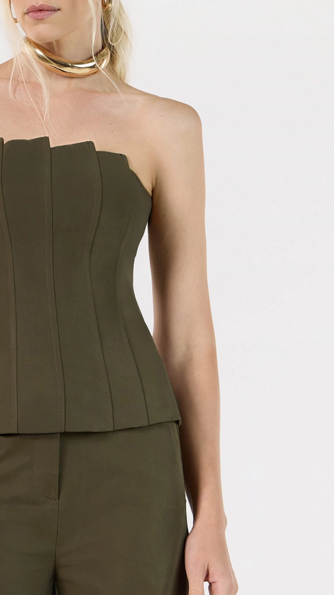 Conjunto Corselet e Calça Utilitária Verde Enigma