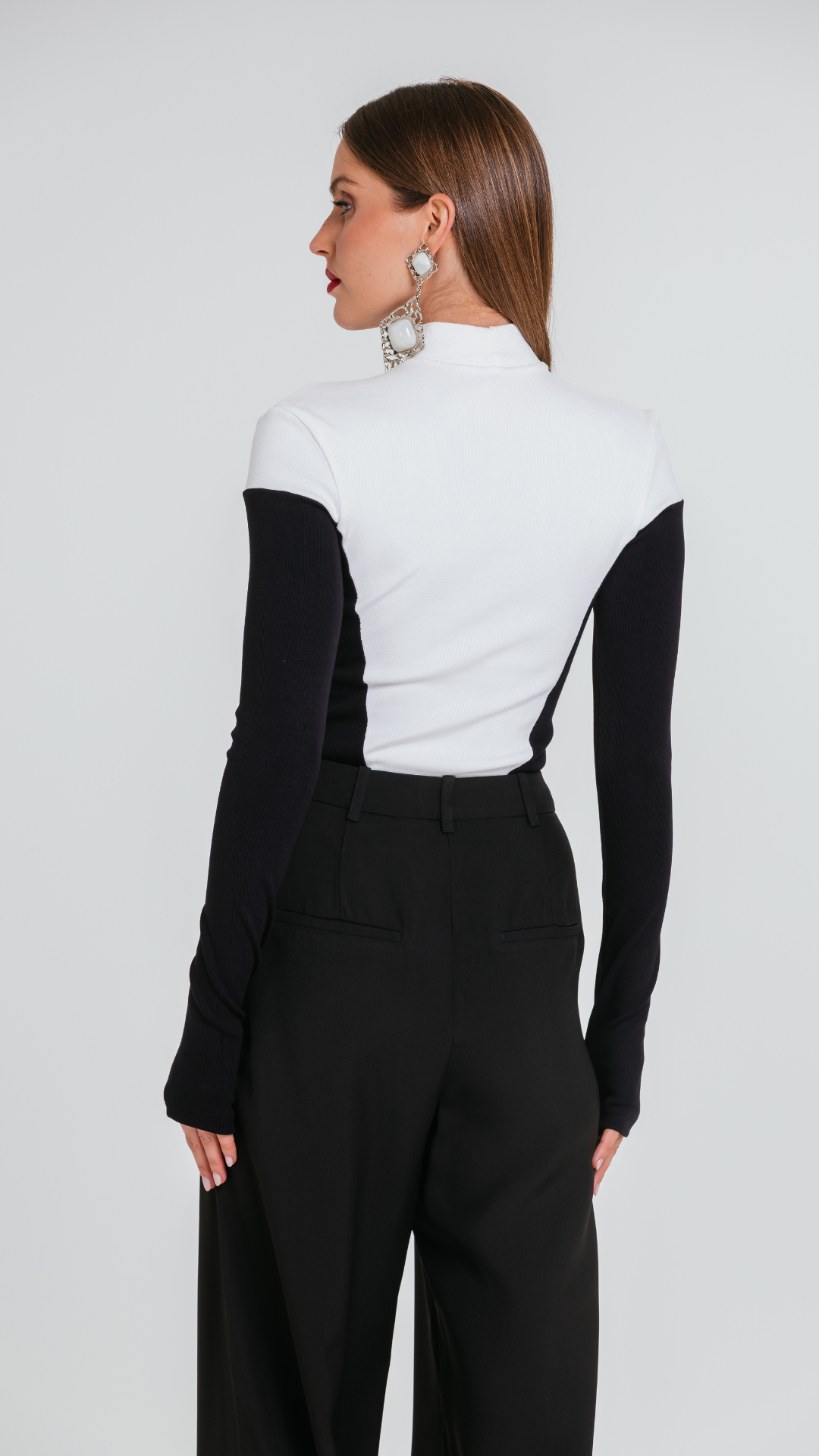 Blusa Iria Preto/Off