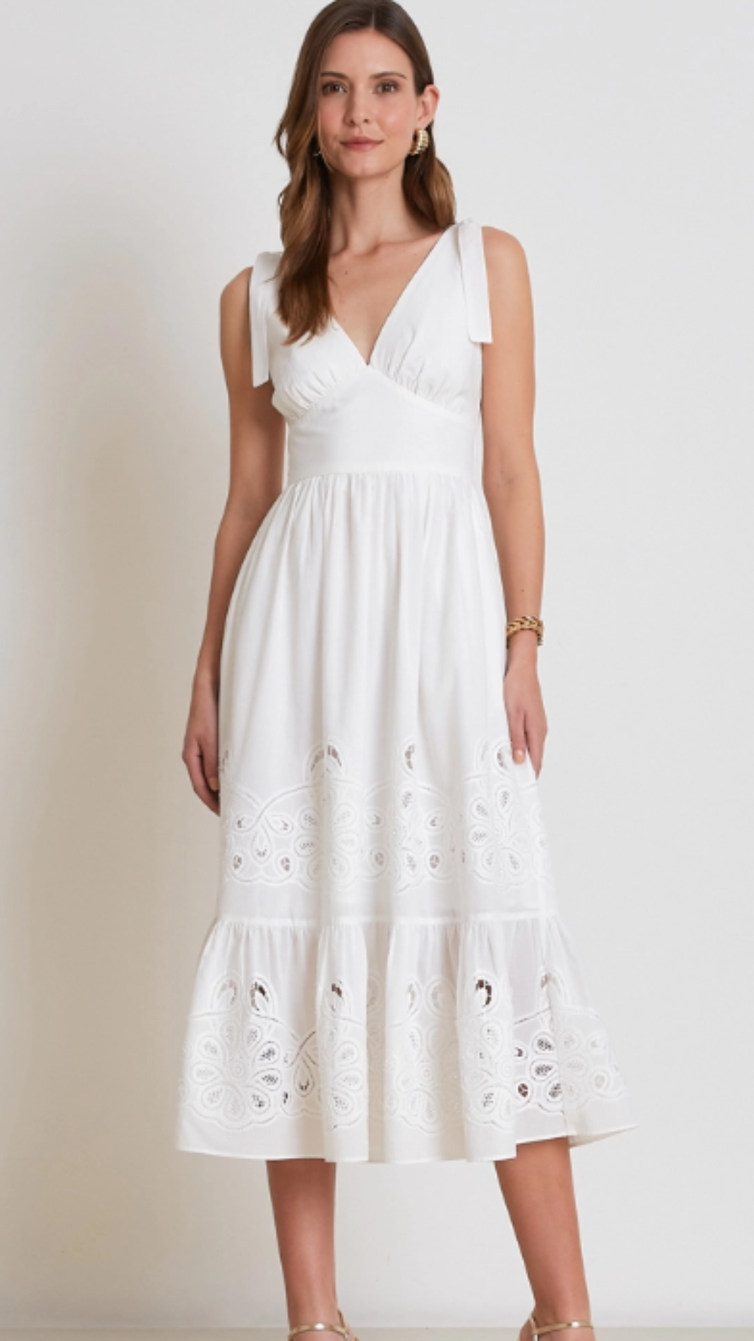 Vestido Midi Silvana Branco