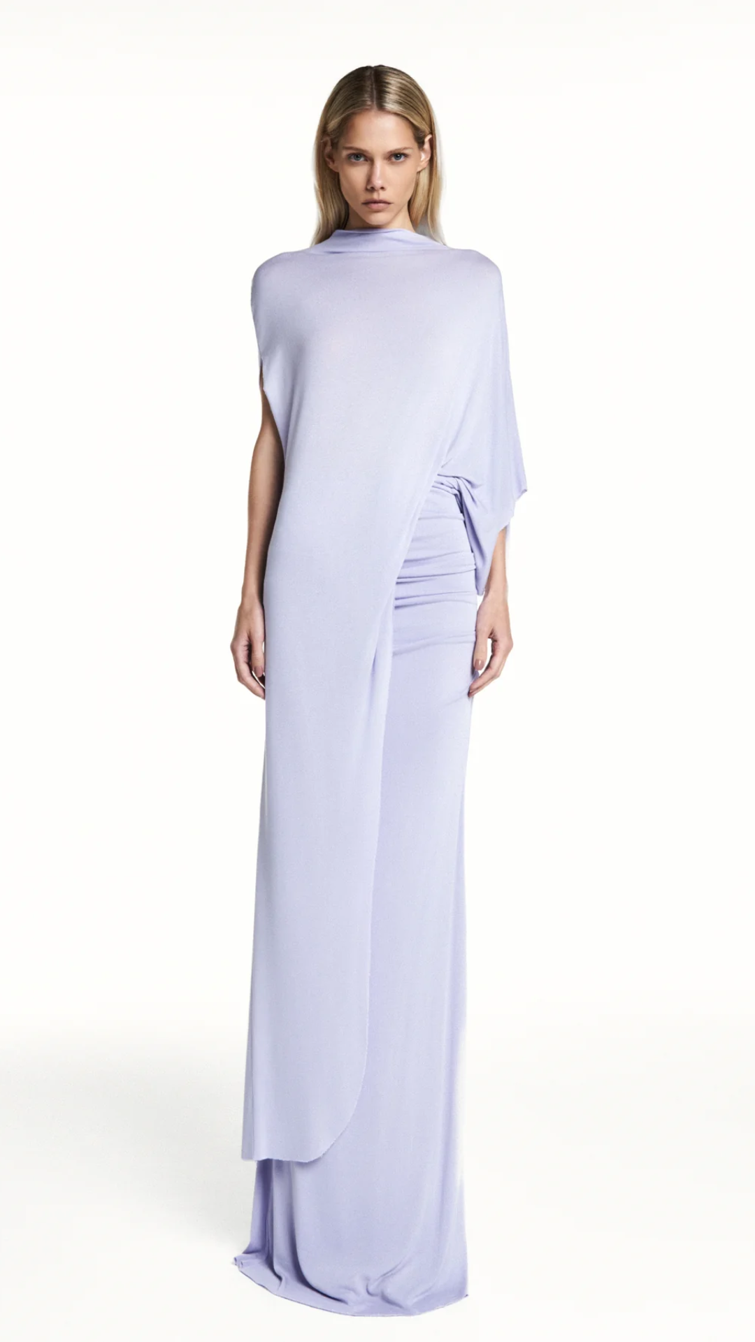 Blusa Kaftan Assimétrica Lavanda