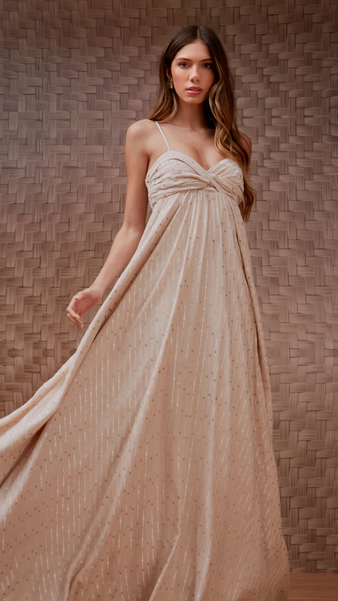 Vestido Bordado Verona Princess Marzipan