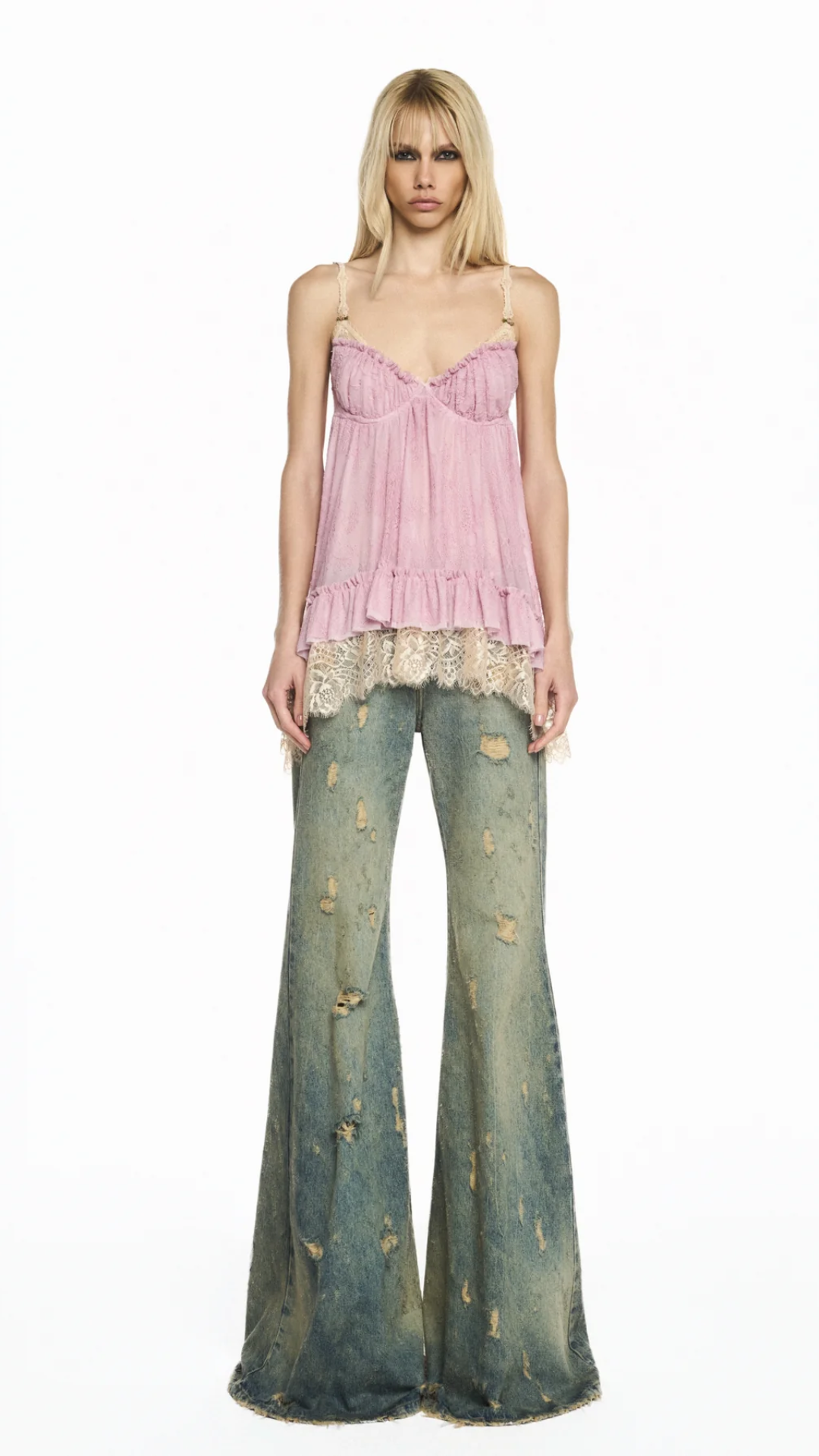Regata Lingerie Tule e Renda Lilás