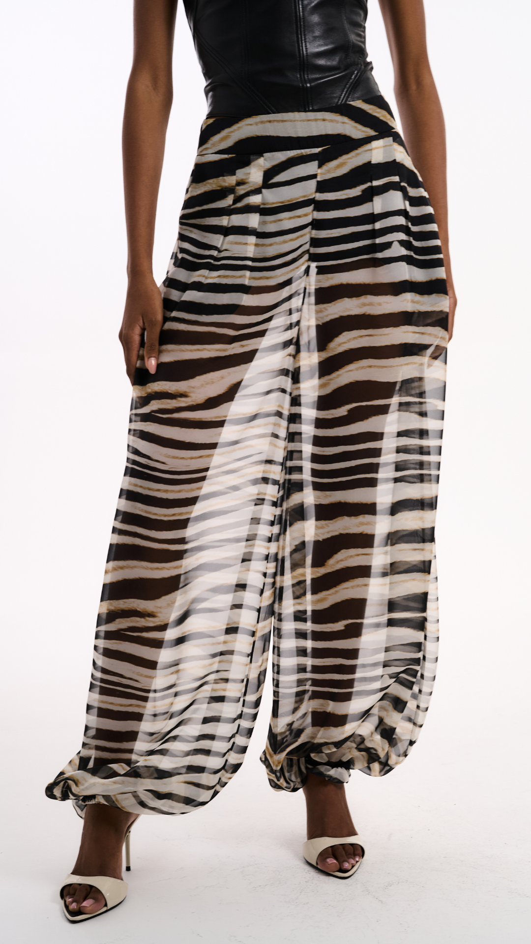 Calça Organza Tigre
