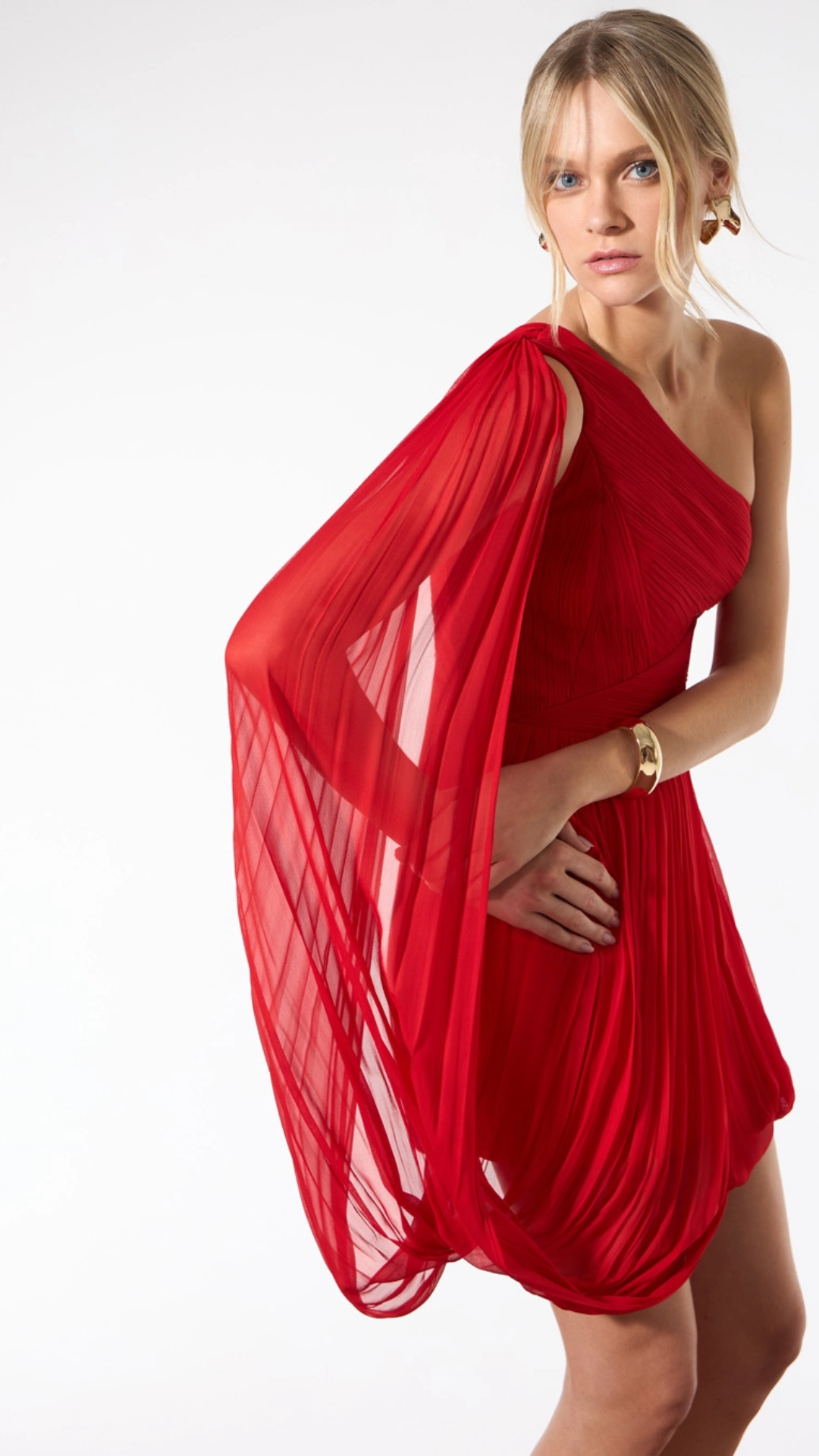 Vestido Curto Drapeado Sparkl