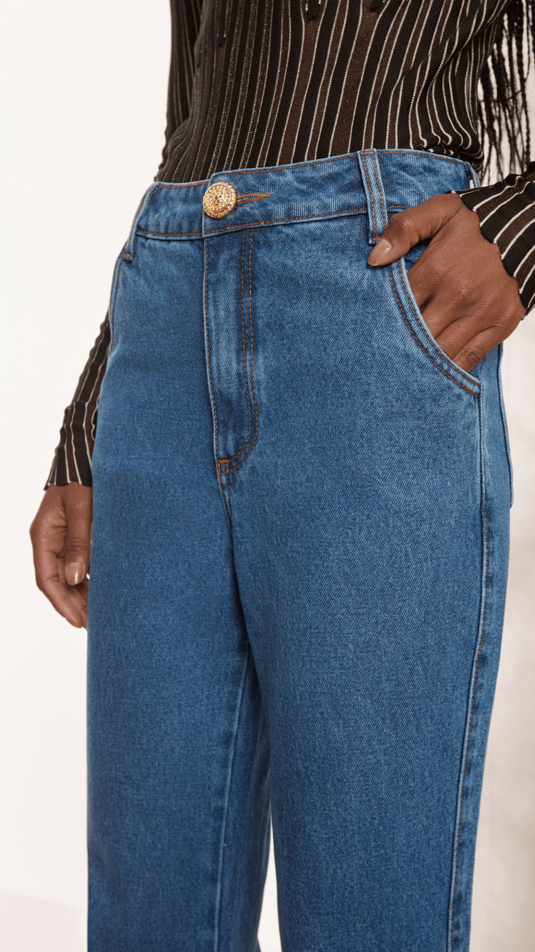 Calça Flare Jeans Claro