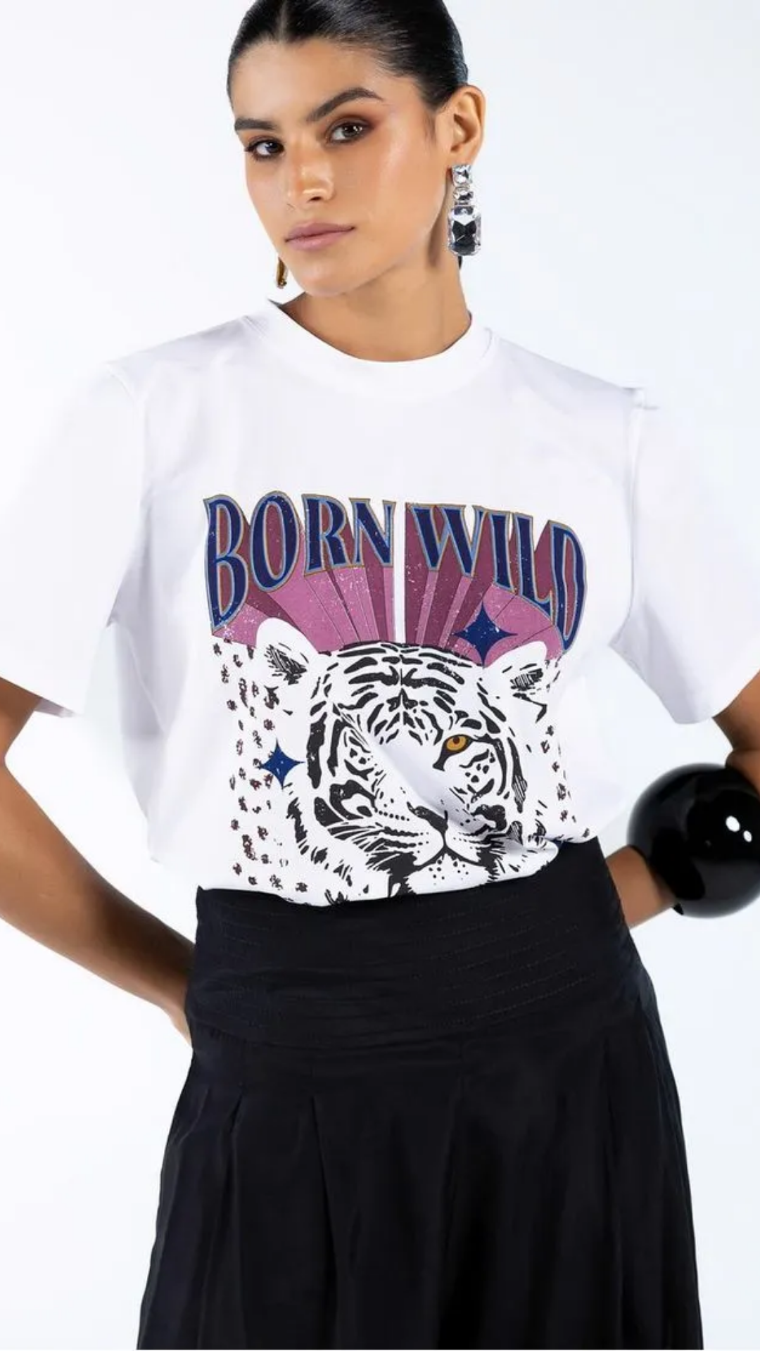 T-shirt Branca Born Wild