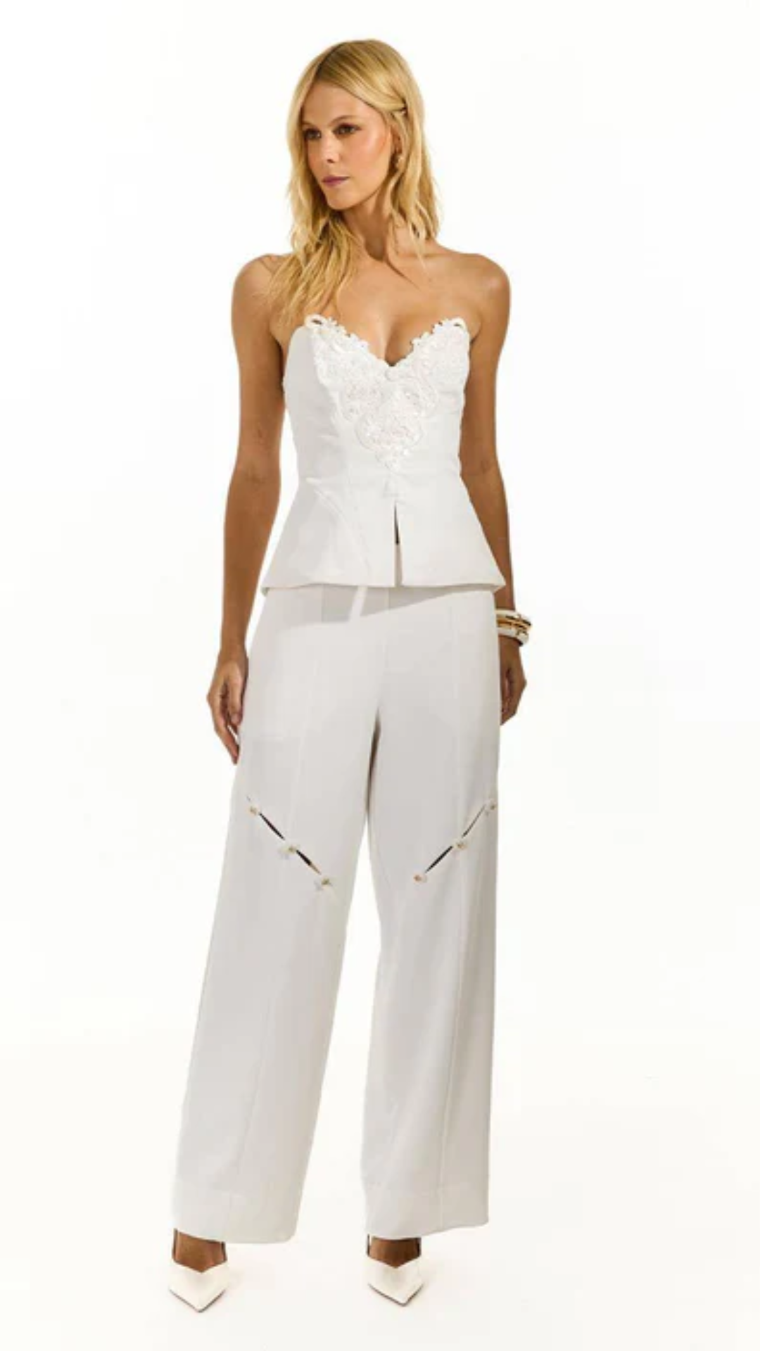 Calça Ziper Transversal Off White