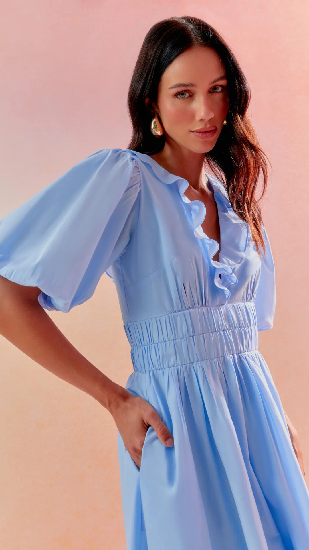 Vestido Cotton Voil Cindy Sky