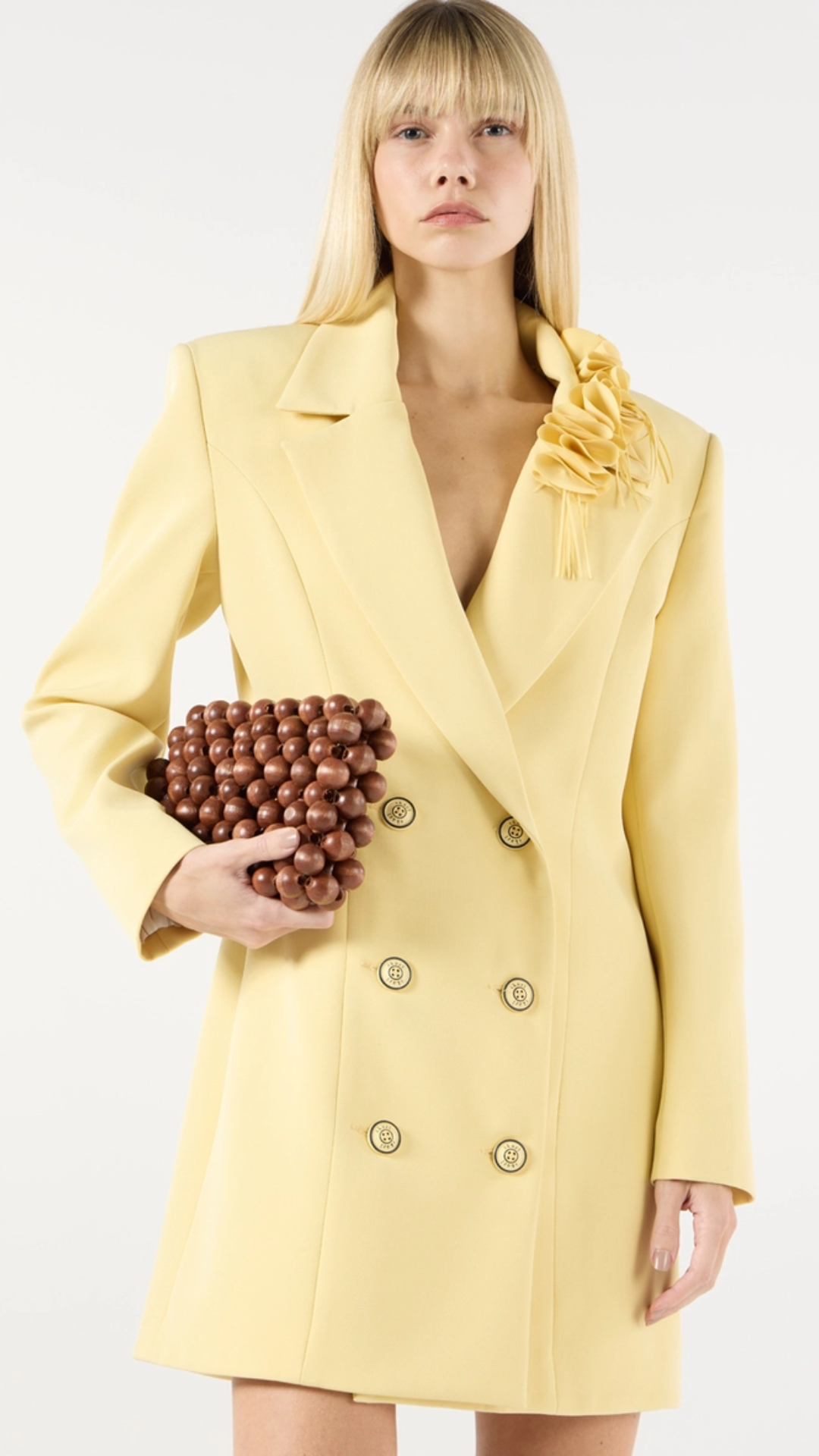 Blazer Dress Amarelo Honey