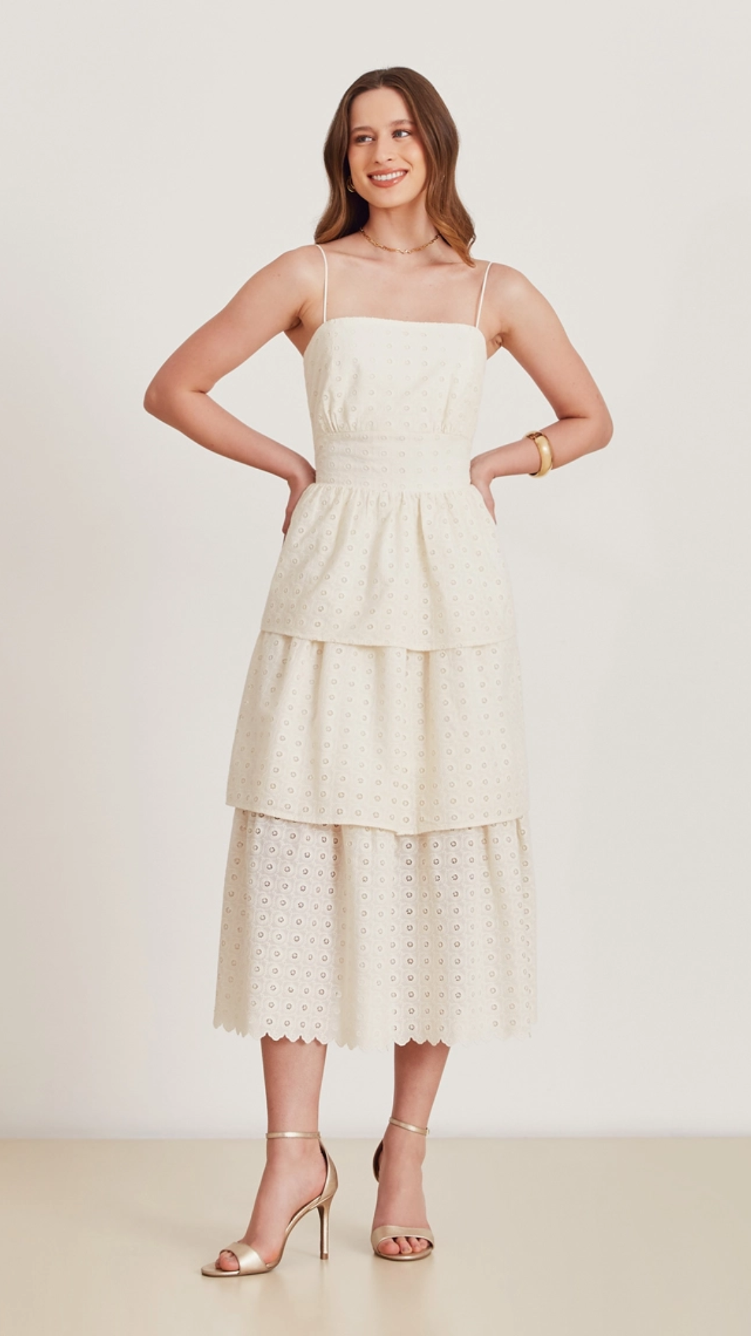 Vestido Midi Melina Branco