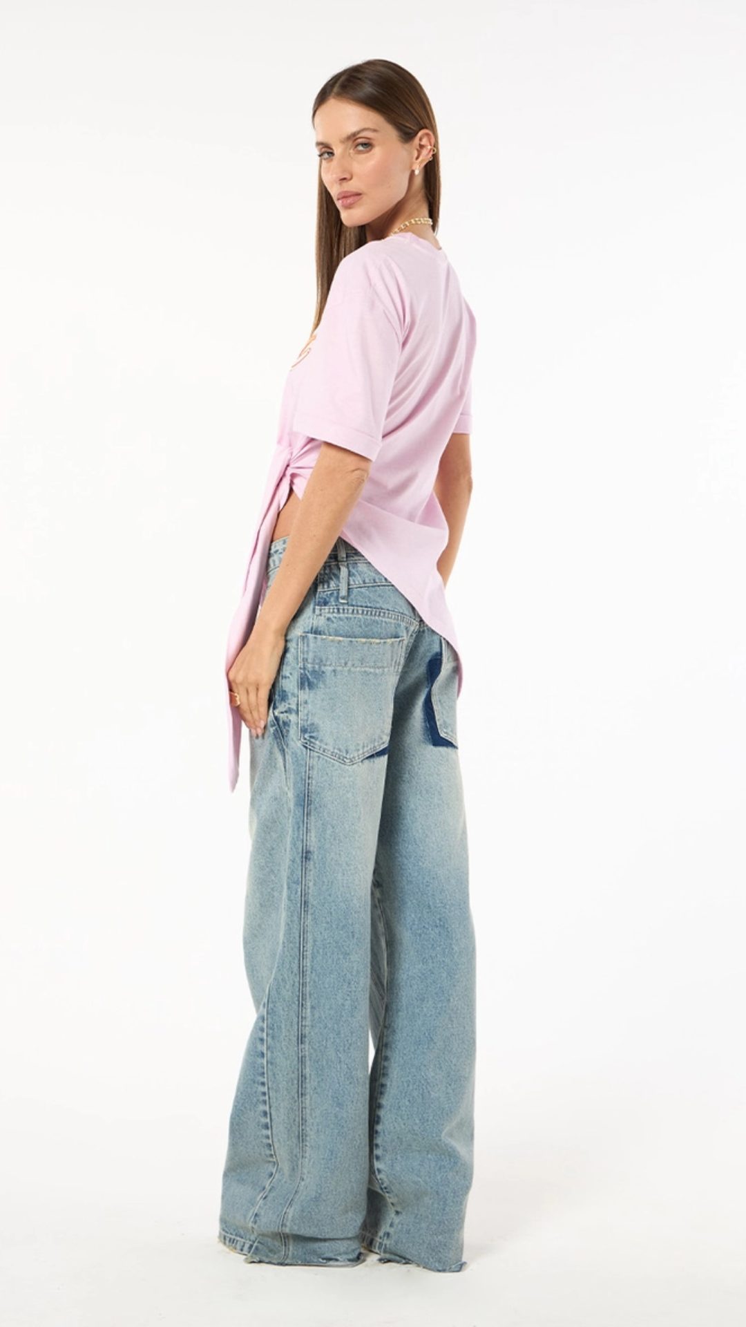 Calça Jeans Wide Leg Azul