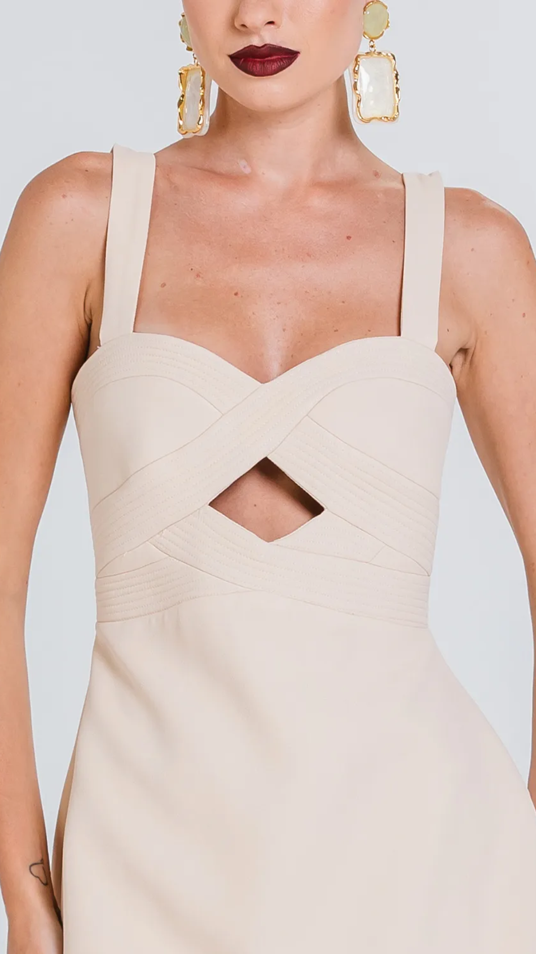 Vestido Caroline Latte