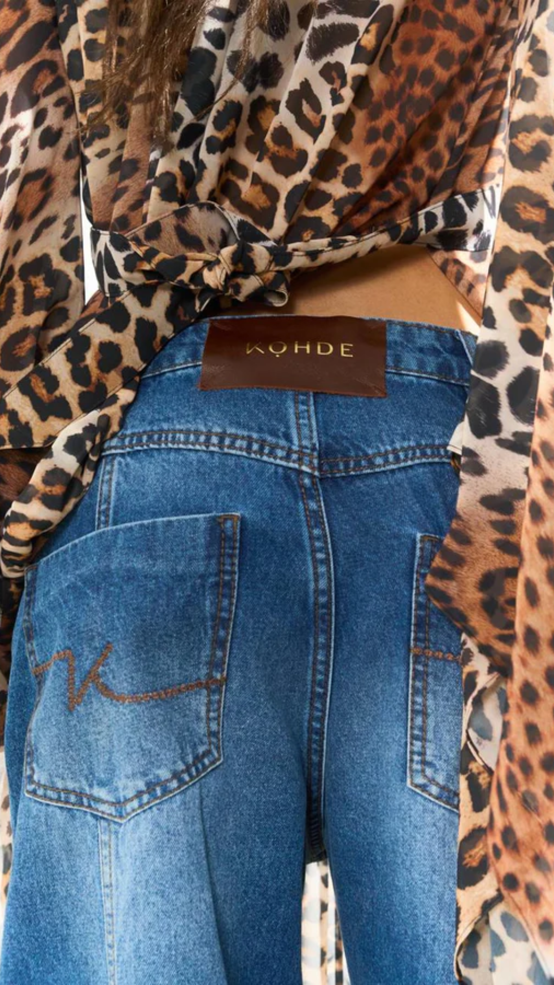 Calça Jeans Cós Transpassado