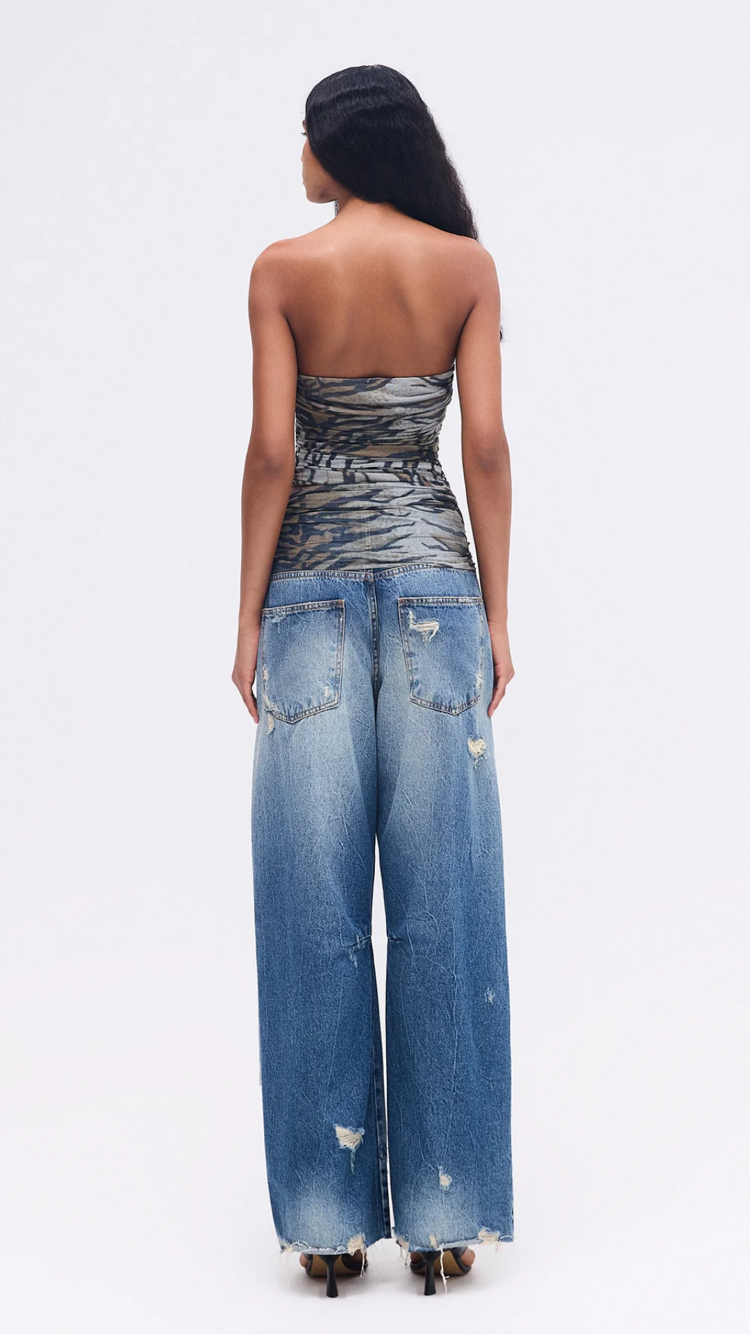 Blusa Tomara que Caia Transpasse Tule Tigre