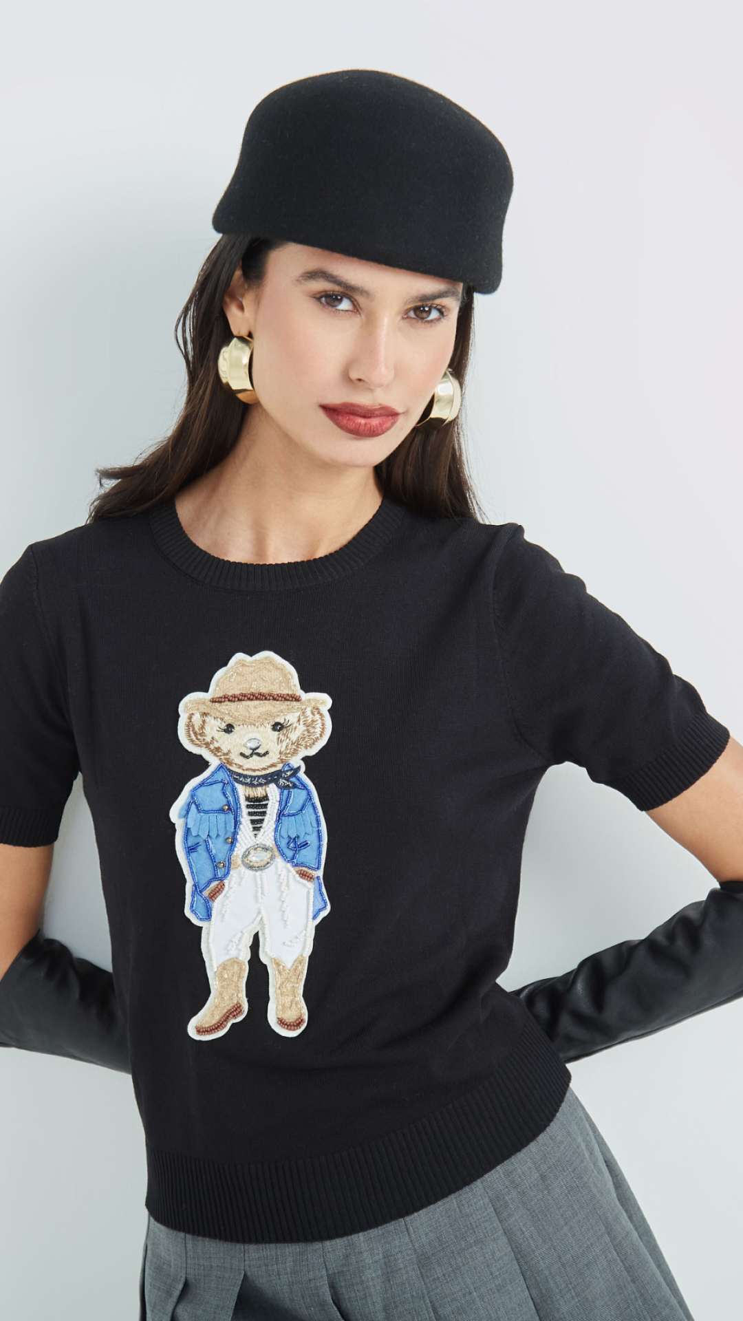 Blusa Bear Jake Preto
