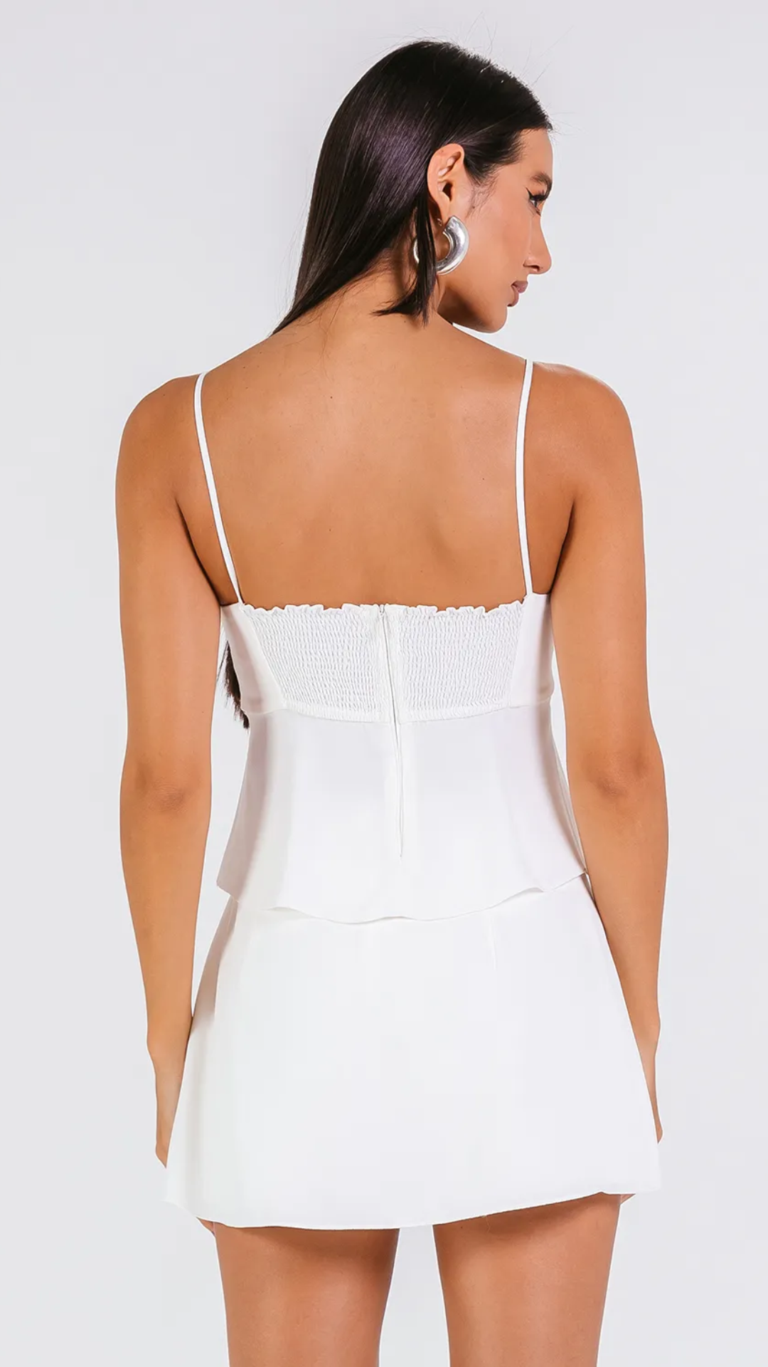 Top Zari Off White
