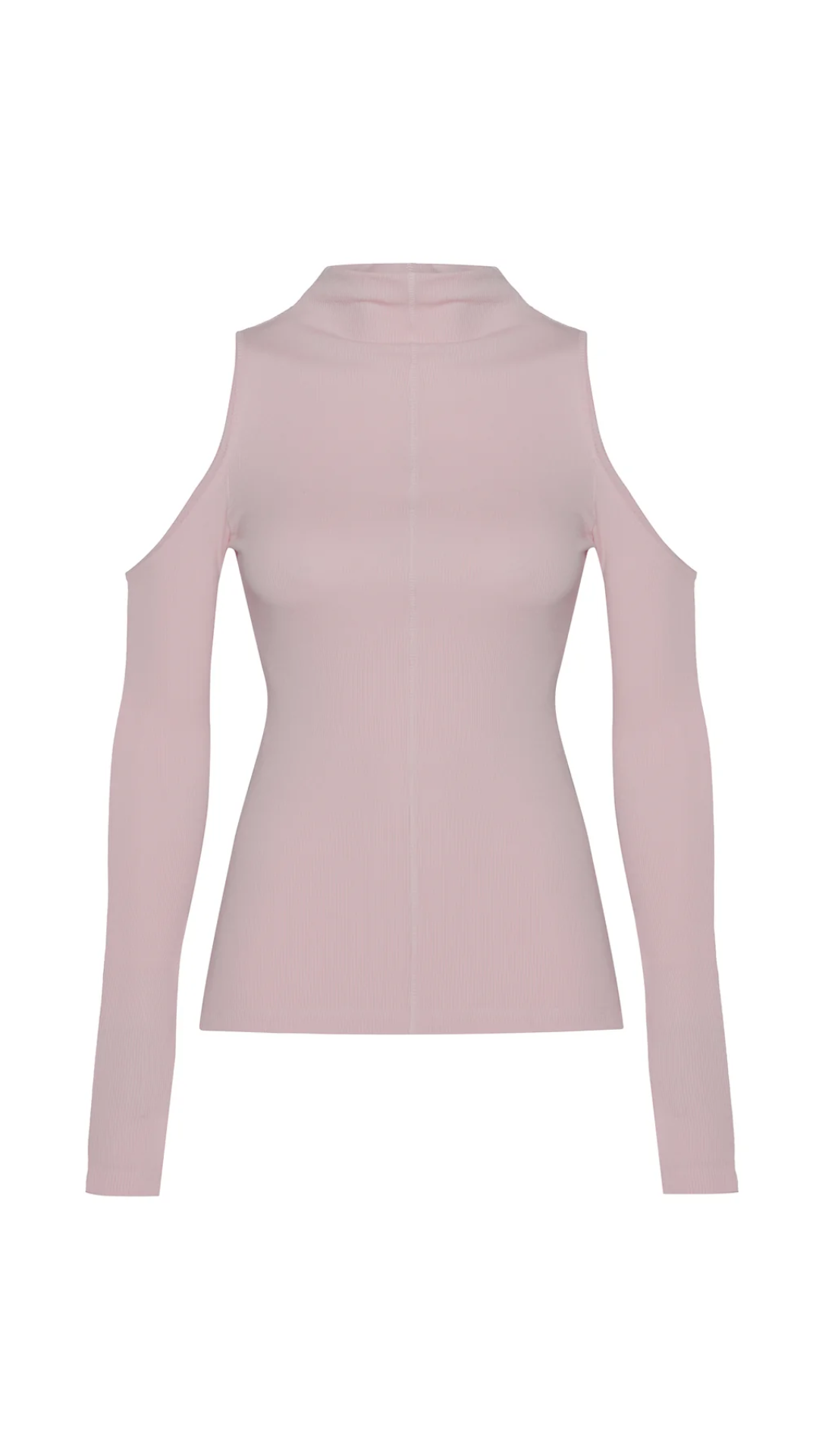 Blusa Decote Gola Falsa Malha Rosa