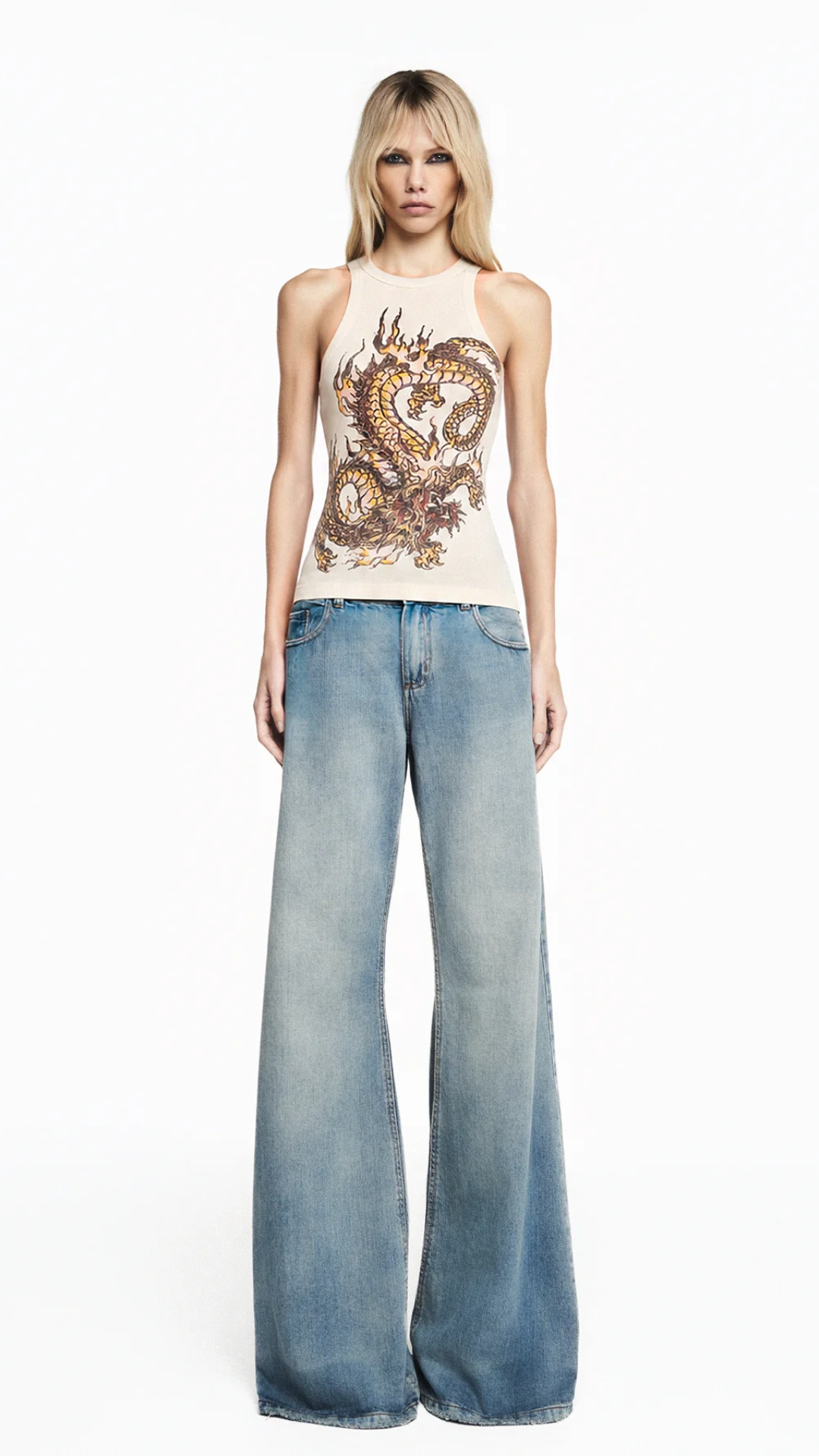 Calça Jeans Flare Cintura Baixa