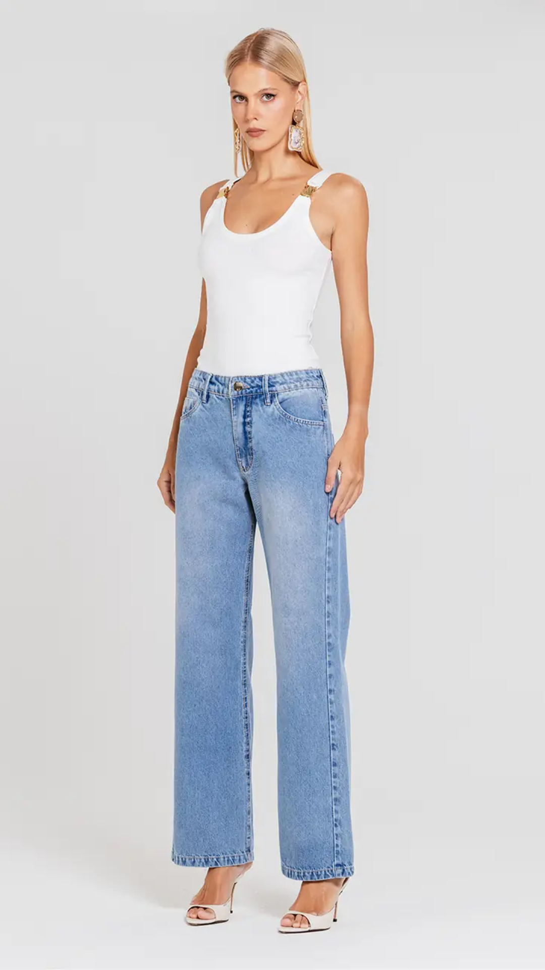 Calça Emma Jeans Claro