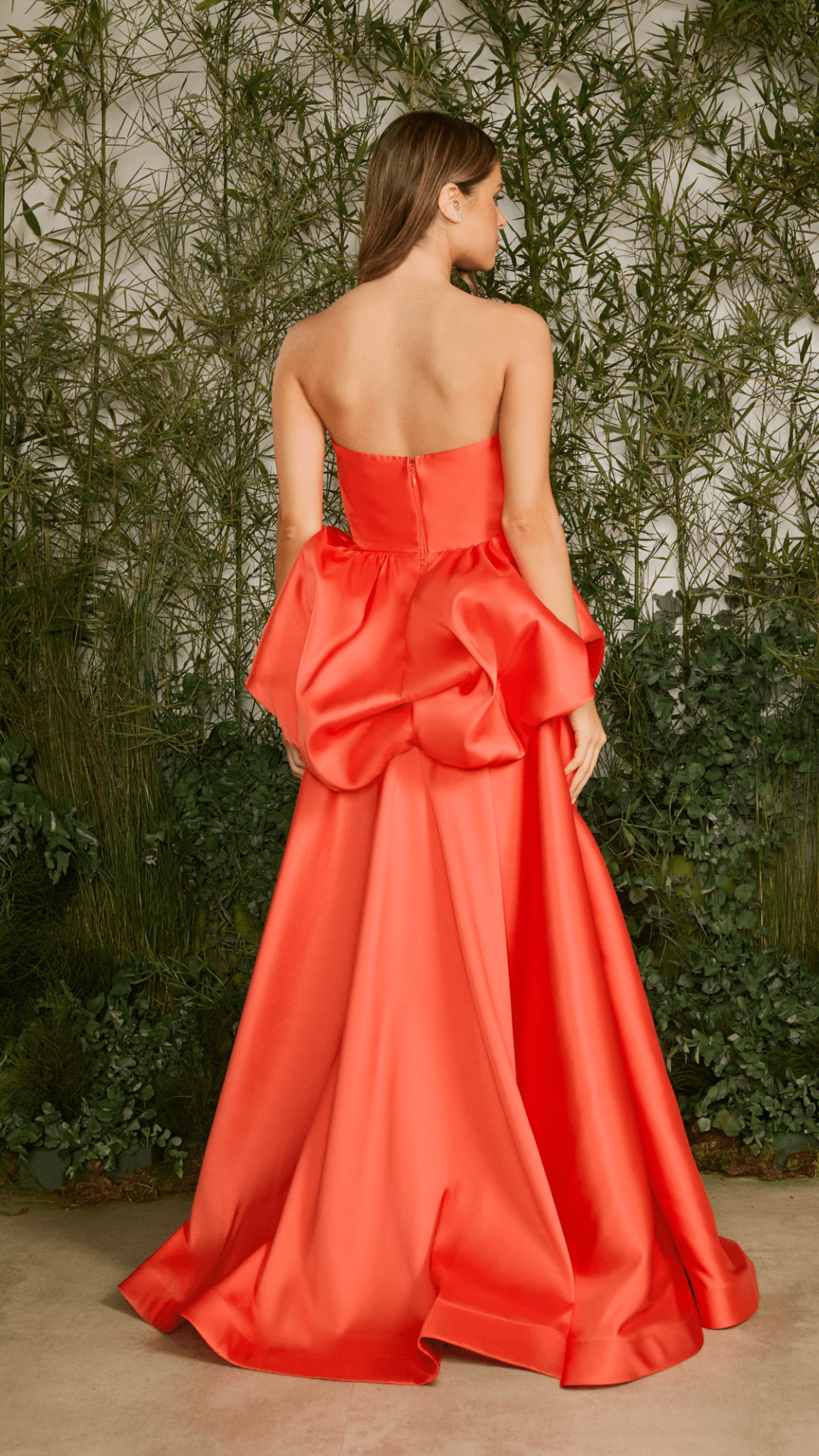 Vestido Longo Ivy Basque Coral Capri