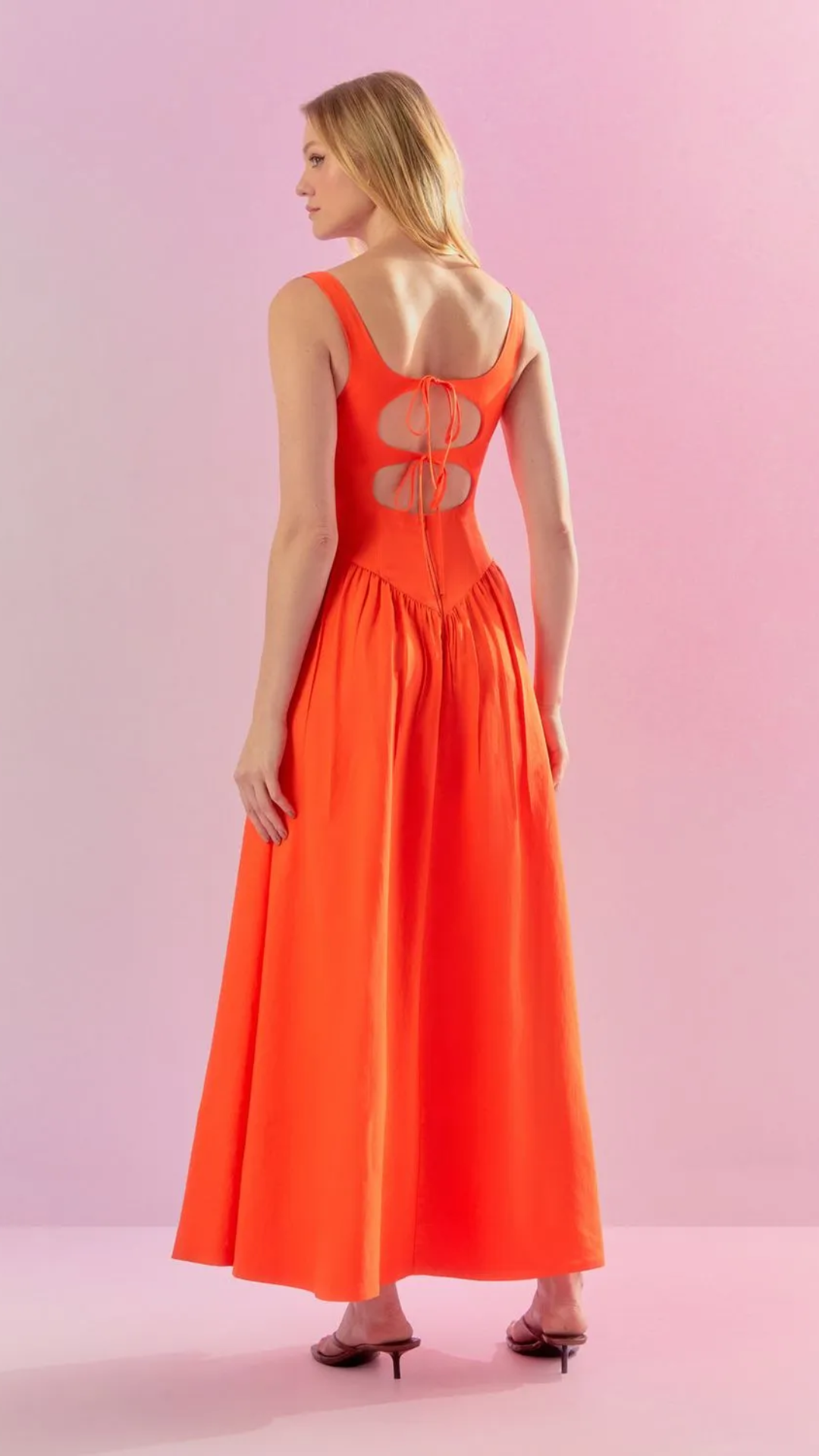 Vestido Visco Laço Camp Sunset