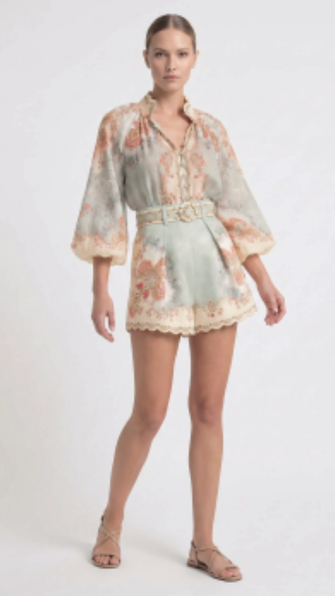 Conjunto Blusa e Short Estampado